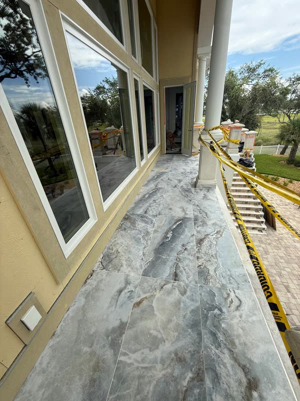 Bonnie's porch flooring, finished