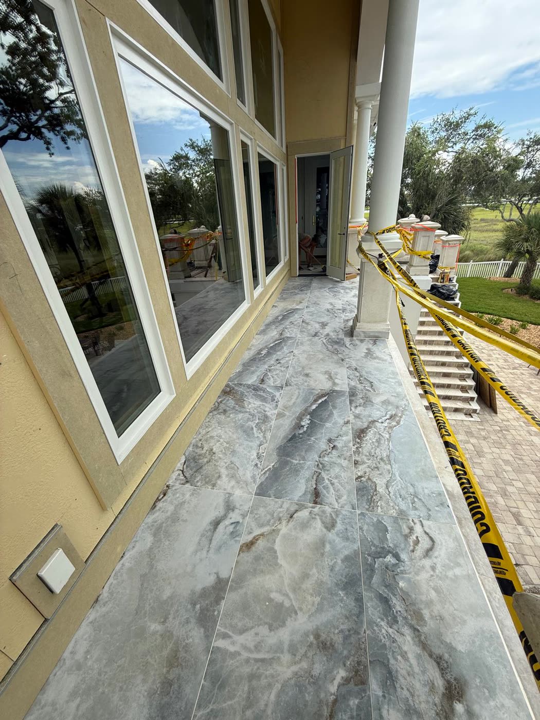 Bonnie's porch flooring after the remodel